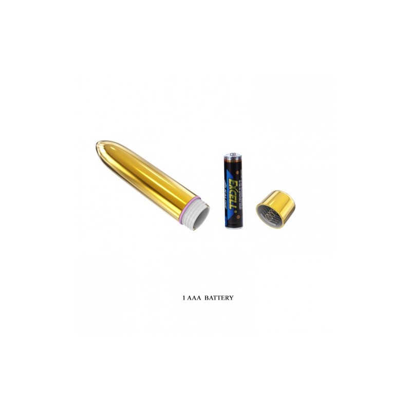 Μικρή βολίδα δονητής σε Χρυσό 9 εκ