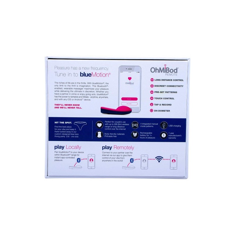 Δονητής σε σλιπάκι OhMiBod BlueMotion App Controlled NEX1 2nd Generation