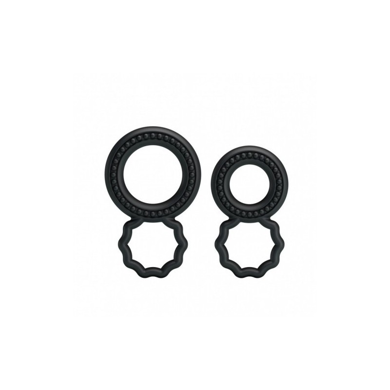 Σετ δύο διπλά δαχτυλίδια πέους απο σιλικόνη