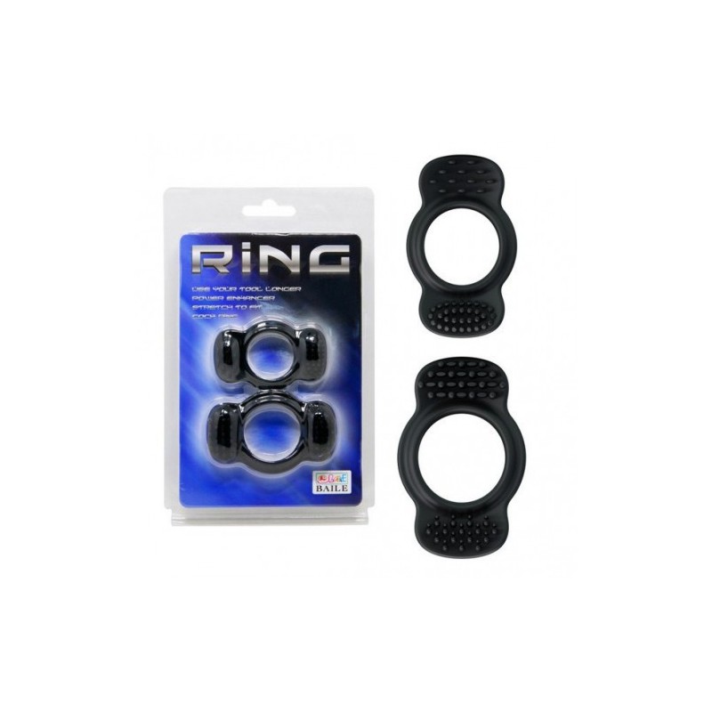 Σετ δύο δαχτυλίδια για το κεφάλι και την βάση του πέους