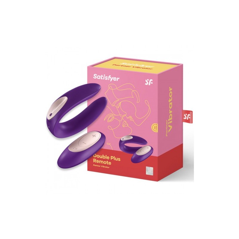 Δονητής με τηλεχειριστήριο Satisfyer Double Plus Remote