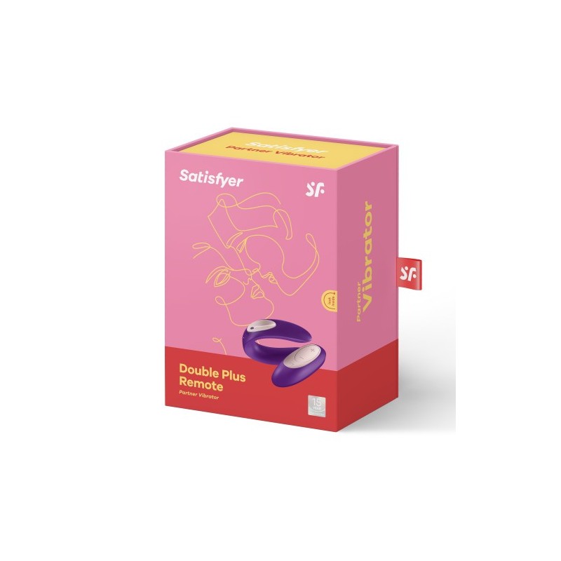 Δονητής με τηλεχειριστήριο Satisfyer Double Plus Remote