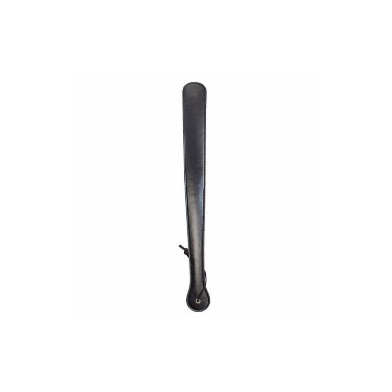Long Faux Leather Paddle Black