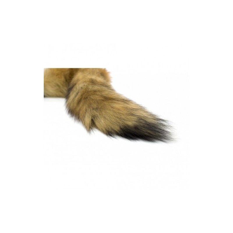 Πρωκτική σφήνα σιλικόνης με συνθετική ουρά αλεπούς