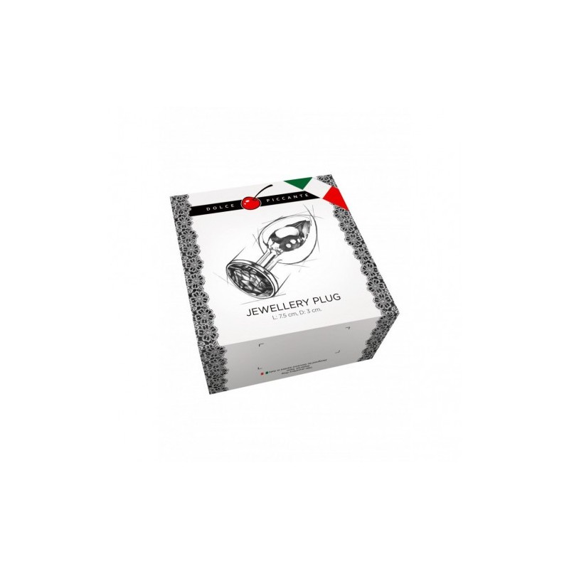 Μικρή σπιράλ ατσάλινη Dolce Piccante σφήνα με πορτοκαλί κόσμημα