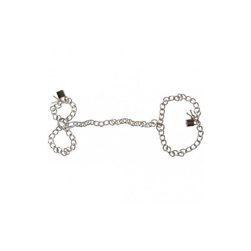 Μεταλλική αλυσίδα κολάρο λουρί και χειροπέδες Bad Kitty