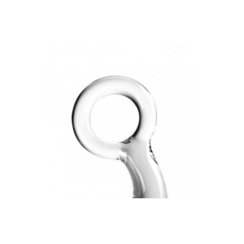 Γυάλινη Σφήνα Πρωκτού μέ δακτυλίδι