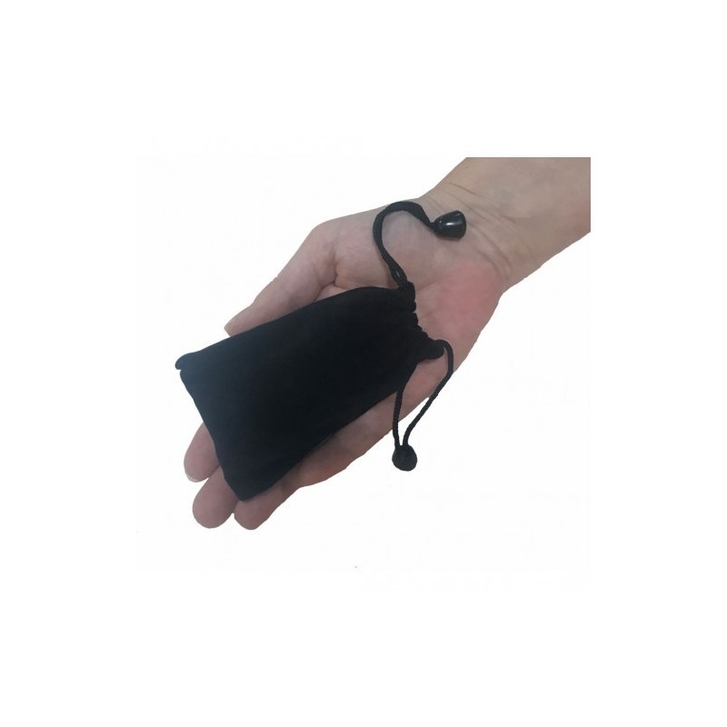 Μέτρια Αλουμινένια Μπλέ πρωκτική σφήνα 11 εκ με λευκό κρυστάλλινο κόσμημα