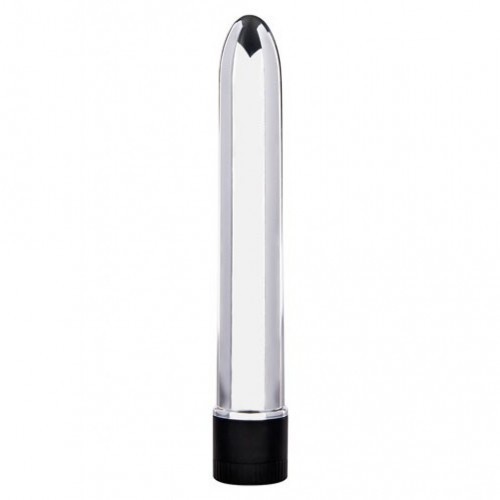 Ασημί λεπτή βολίδα κλασικός δονητής 17 εκ