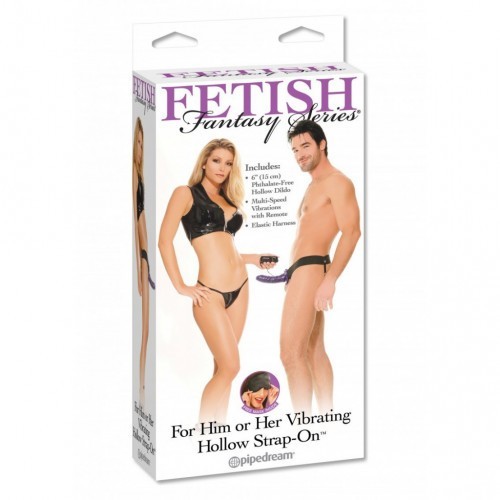 Purple Hollow Strap-On for Him or Her