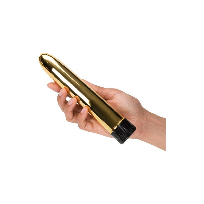 Χρυσαφένιος μεγάλος κλασικός δονητής 19 εκ