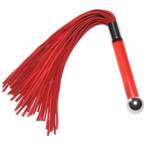 LELO Μαστίγιο Σουέτ πολυτέλειας Κόκκινο Μωβ Μαύρο