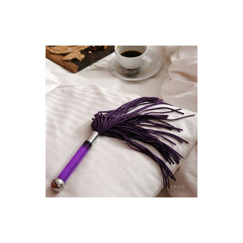 LELO Μαστίγιο Σουέτ πολυτέλειας Κόκκινο Μωβ Μαύρο