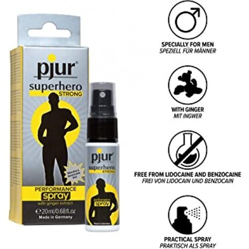 Ανδρικό Σπρέι Καθυστέρησης Pjur Superhero 20ml