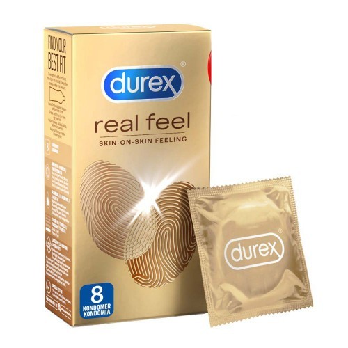 Durex Natural Feeling Προφυλακτικά Χωρίς Λάτεξ 8 τμχ