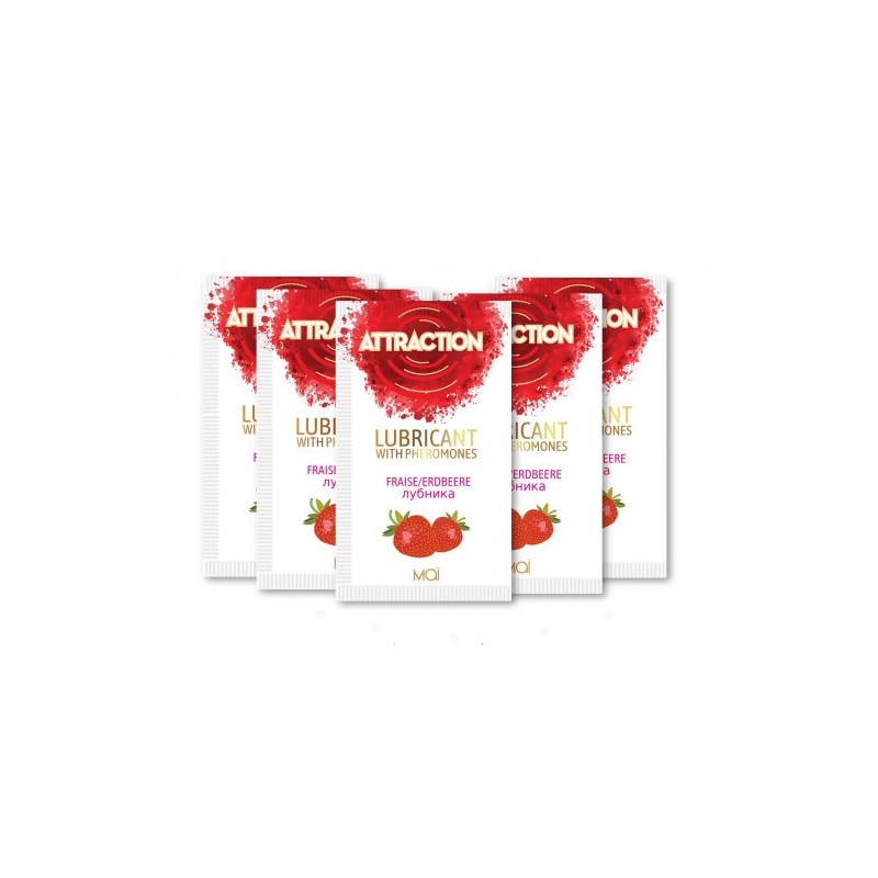 Φακελάκια Λιπαντικού με Φερομόνες Mai Pheromone Strawberry 10 ml
