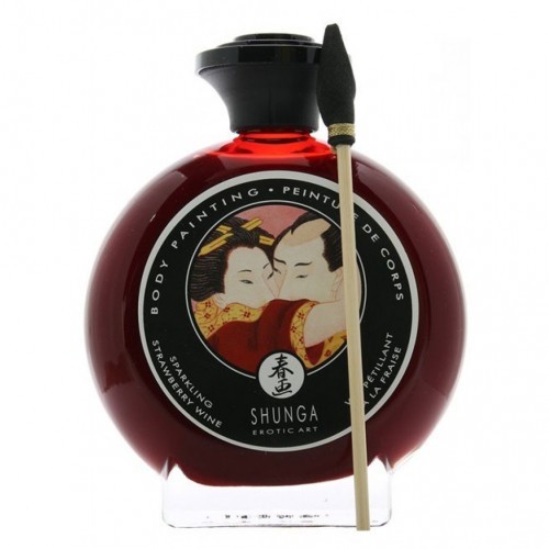 Φαγώσιμη Μπογιά Σώματος με Γεύση Φράουλα Shunga 100ml