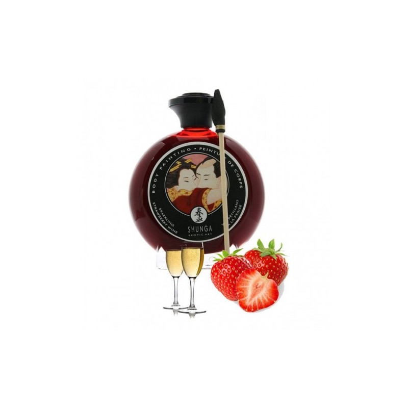 Φαγώσιμη Μπογιά Σώματος με Γεύση Φράουλα Shunga 100ml