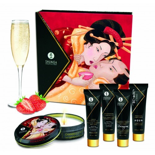 Αισθησιακό Σετ Ευχαρίστησης για Ζευγάρια Geishas Secrets Φράουλα