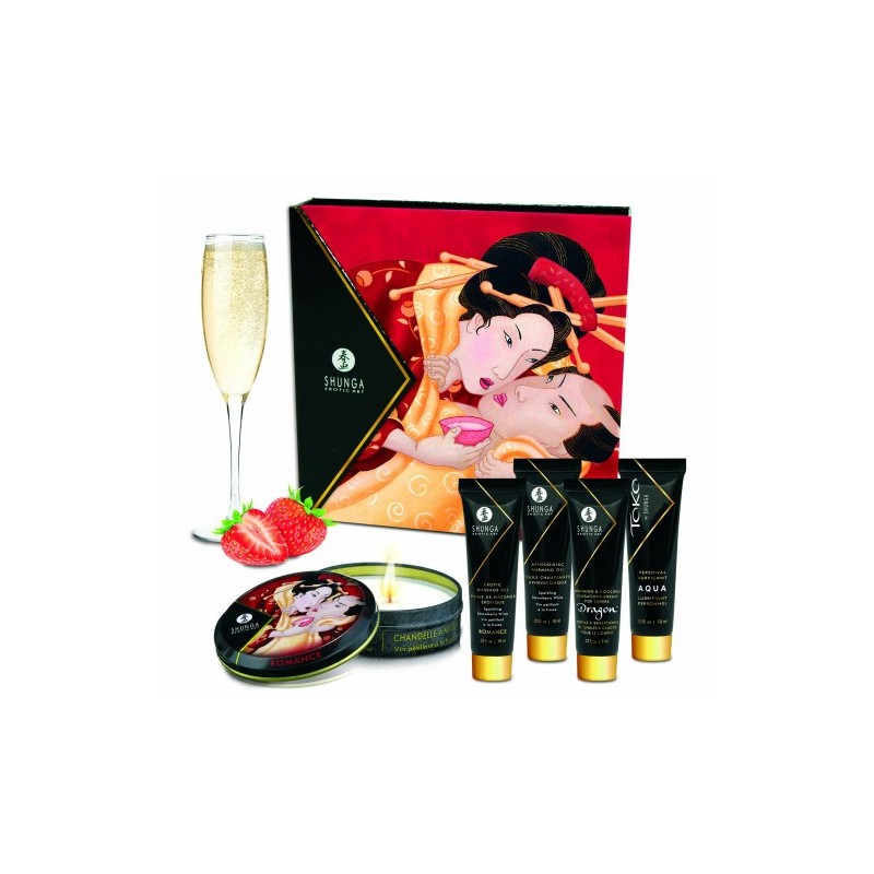 Αισθησιακό Σετ Ευχαρίστησης για Ζευγάρια Geishas Secrets Φράουλα