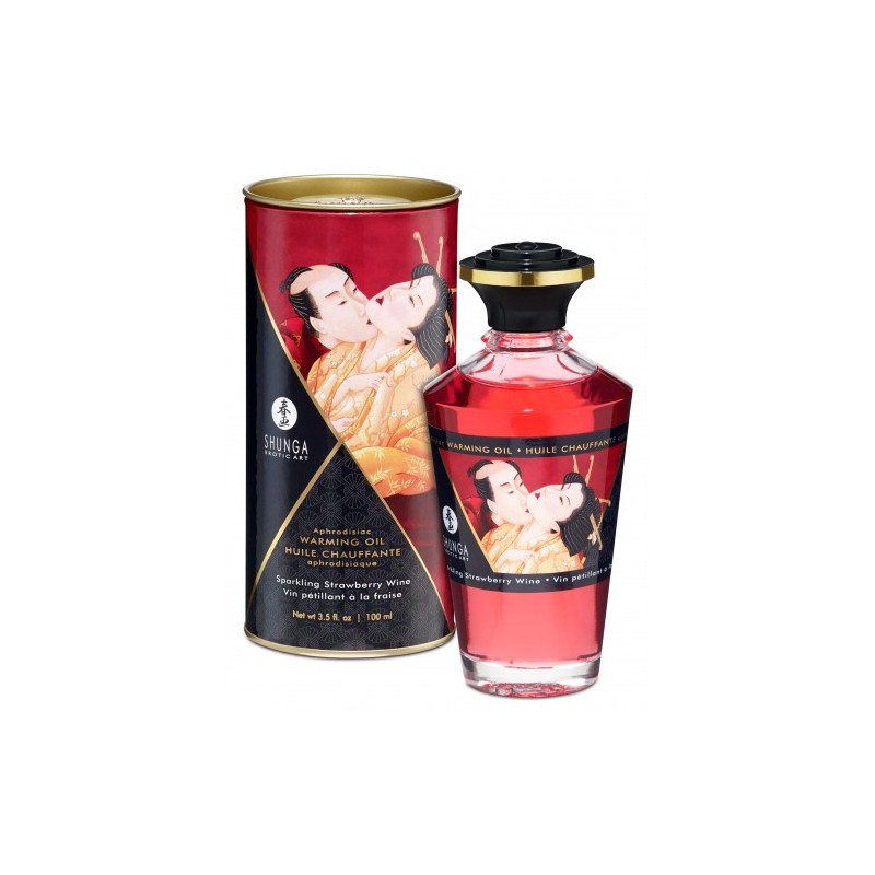 Ερωτικό Λάδι Μασάζ Φράουλα Shunga 100ml