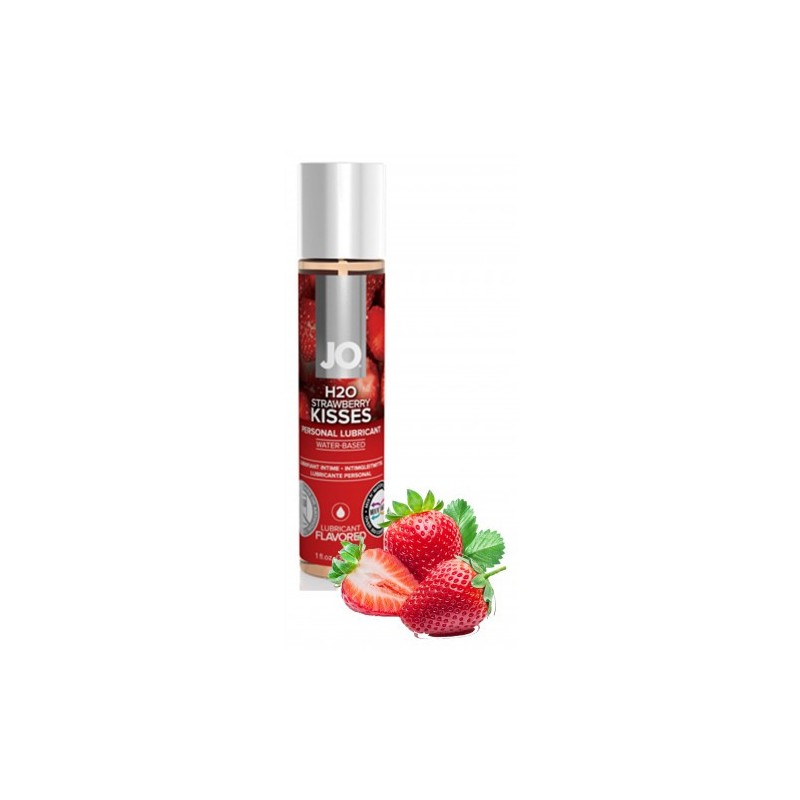 System JO Strawberry Kiss Flavored Water Based Lubricant 30 ml