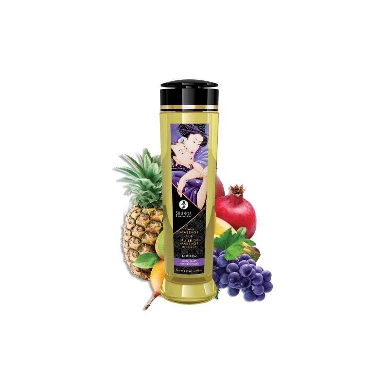 Λάδι Mασάζ Shunga Libido Exotic Fruits 240ml