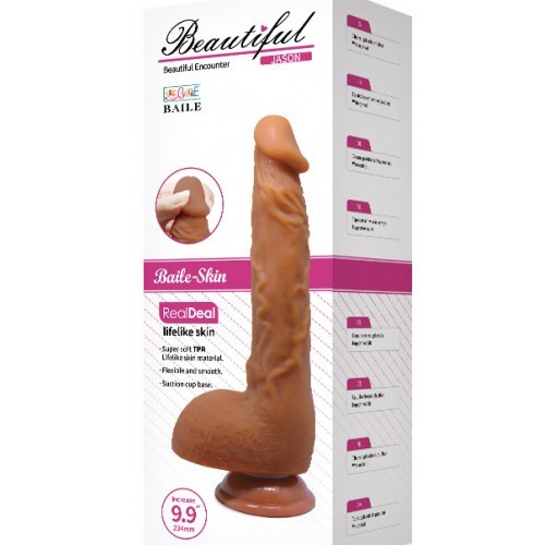 Oμοίωμα με όρχεις &amp βεντούζα Beautiful Jason 25 X Ø 4 εκ