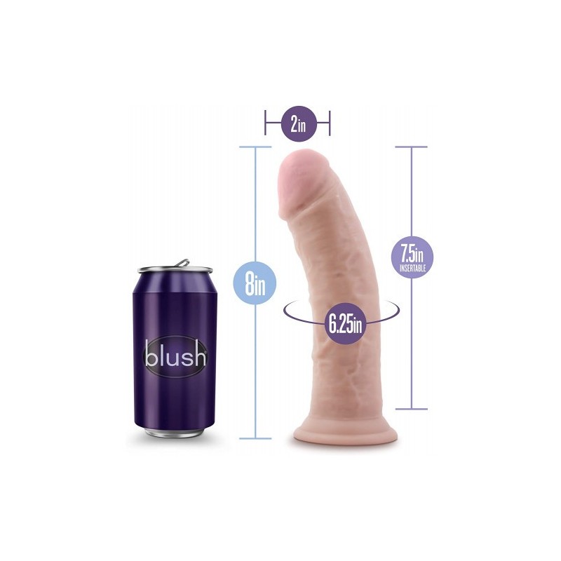 Ρεαλιστικό Ομοίωμα Πέους Ντίλντο 8 Ίντσες Blush Au Naturel Vanilla