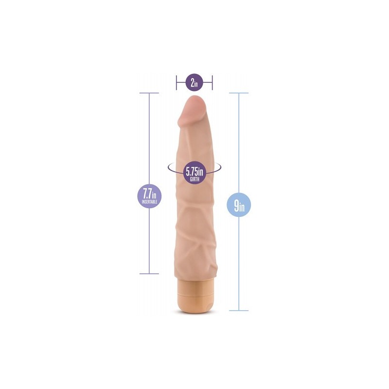 Ρεαλιστικό Ντίλντο Δονητής 19 εκ Μπεζ Dr. Skin