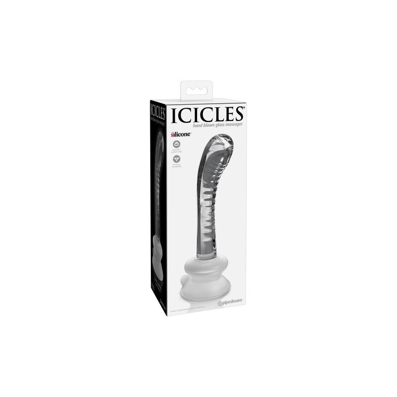 Γυάλινο Ντίλντο 18 εκ Icicles No. 88