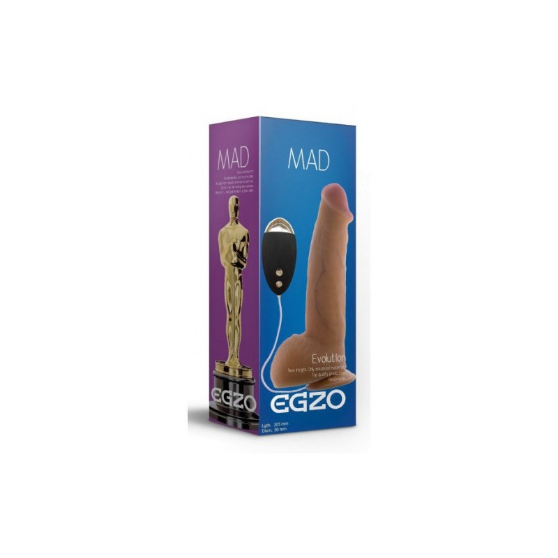 Ρεαλιστικός Δονητής με τηλεχειριστήριο Egzo 20.5εκ