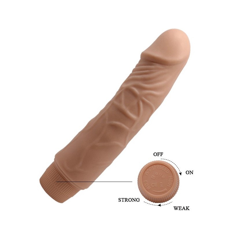 Ρεαλιστικό ομοίωμα πέους ντίλντο με δόνηση 19 cm