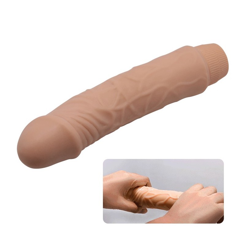 Ρεαλιστικό ομοίωμα πέους ντίλντο με δόνηση 19 cm