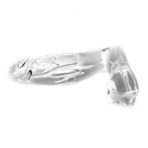 Γυάλινο ομοίωμα πέους με όρχεις 13εκ