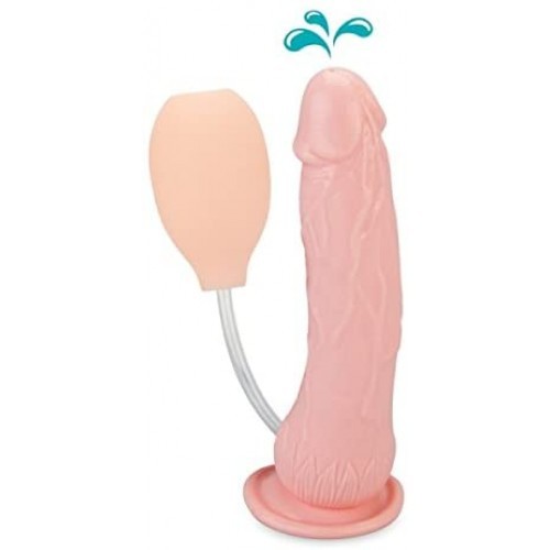 Ντίλντο εκσπερμάτωσης με βεντούζα και αντλία 20 cm