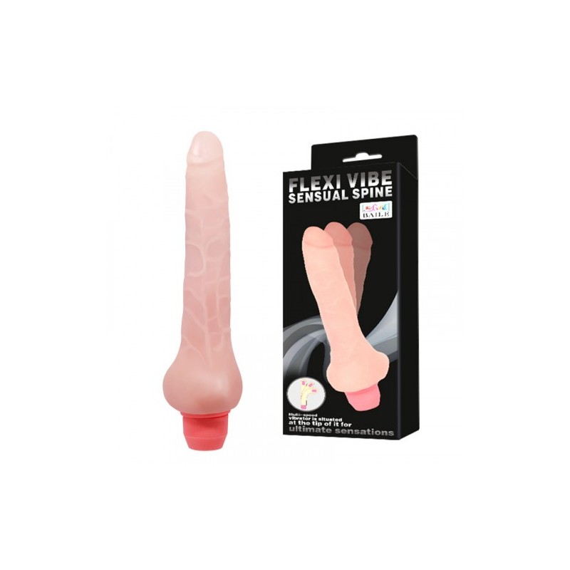 Λεπτός εύκαμπτος μαλακός Ντίλντο δονητής 19 εκ