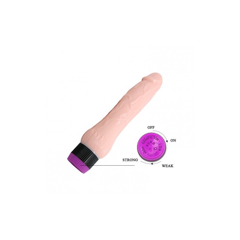 Λευκός δονητής Ντίλντο Ομοίωμα 22 εκ