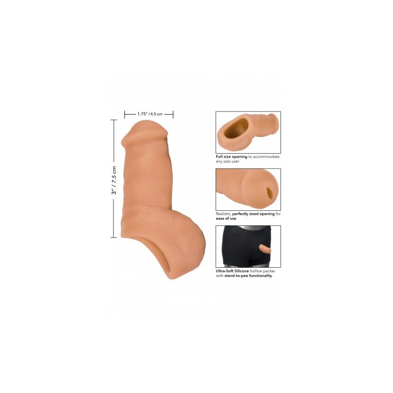 Ομοίωμα πέους Ντίλτο για Ούρηση σε όρθια Στάση για γυναίκες Καραμέλ