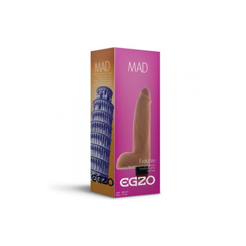 Ρεαλιστικός δονητής Πέος με όρχεις Egzo V002 20 cm