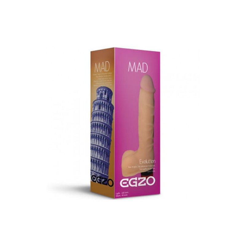 Egzo Tower δονητής Ντίλντο με όρχεις 22.5 cm