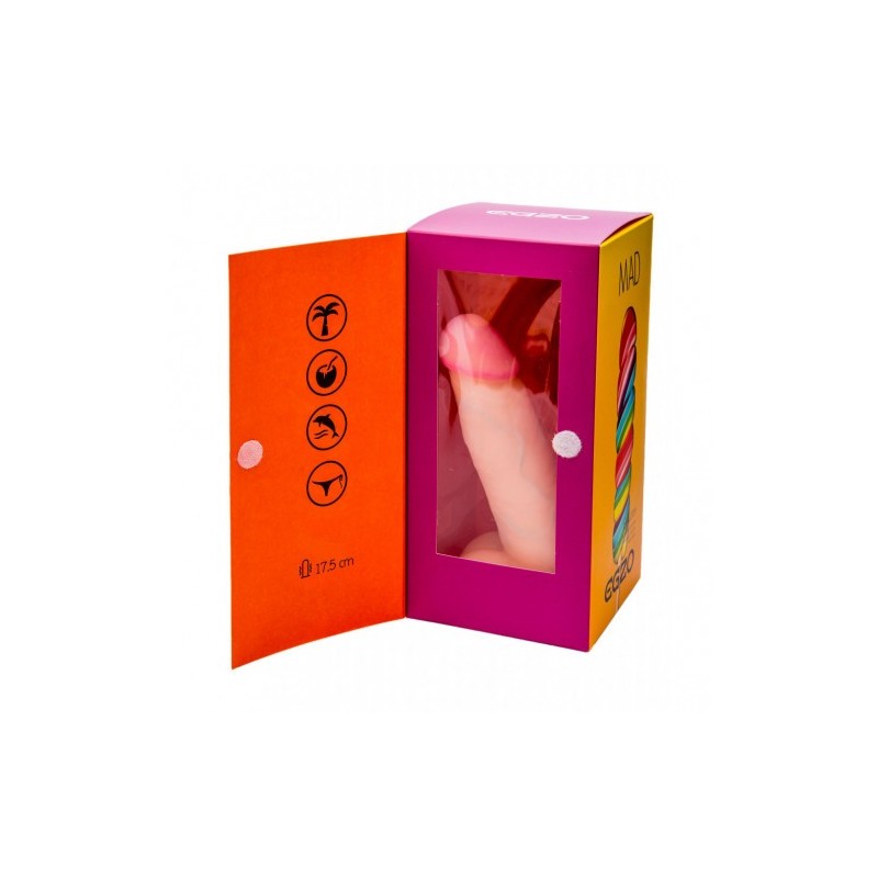 Δονητής Ντίλντο πέος και όρχεις Egzo Lollipop 17.5 cm