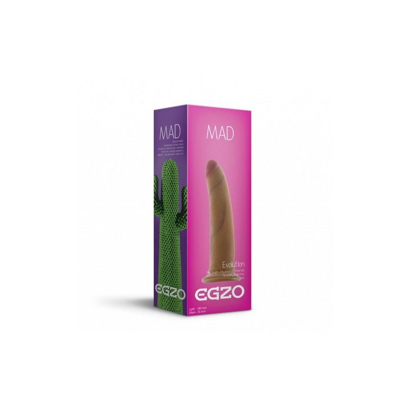 Γαμήκουλας Κυρτό Ντίλντο EGZO Cactus CyberSkin 18 cm