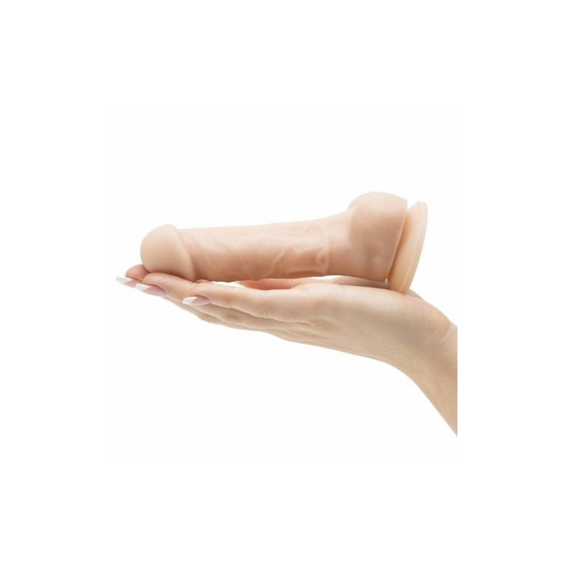 Λευκό Μικρό Πέος μέ όρχεις Πλάτινουμ Σιλικόνη 15εκ