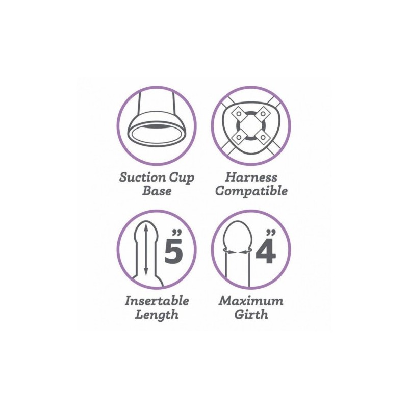 Λευκό Μικρό Πέος μέ όρχεις Πλάτινουμ Σιλικόνη 15εκ