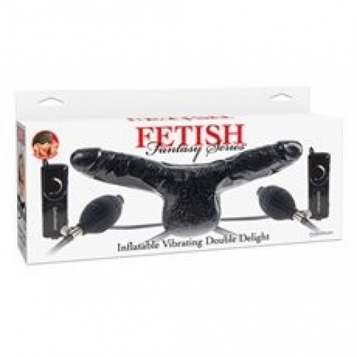 Φουσκωτό δίπλευρο ομοίωμα πέους μέ διπλή δόνηση