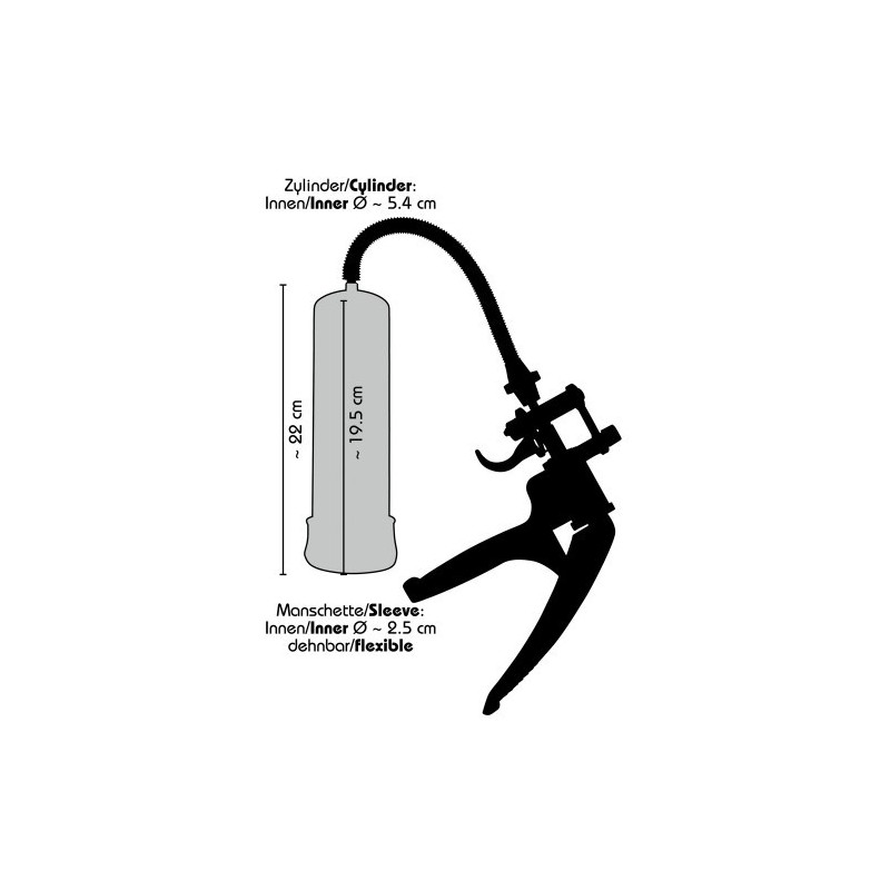 Ημιδιαφανές εκπαιδευτικός μεγεθυντής πέους Bang Bang 22 εκ