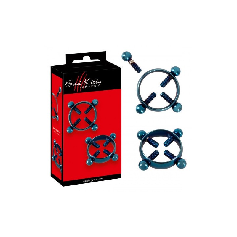 Μπλέ σφιγκτήρες Κόσμημα Θηλών Blue Moon