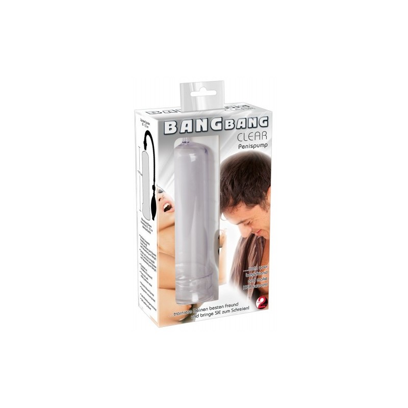 Διαφανές Μεγεθυντής πέους Bang Bang 20 εκ