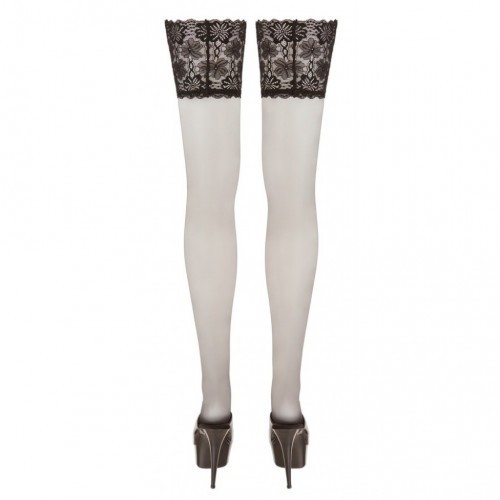 Plus Size Hold-ups with Wide Lace